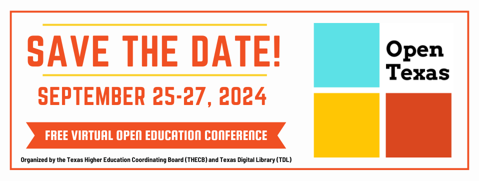 Save the Date Open Texas Sept 25 - 27 Page Banner 