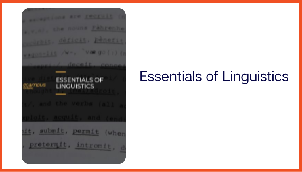 Essentials of Linguistics