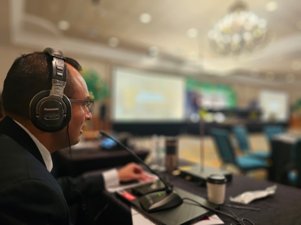 picture of a man working in translation