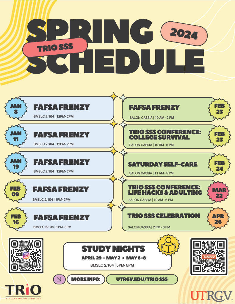 Spring 2024 Calendar of Events