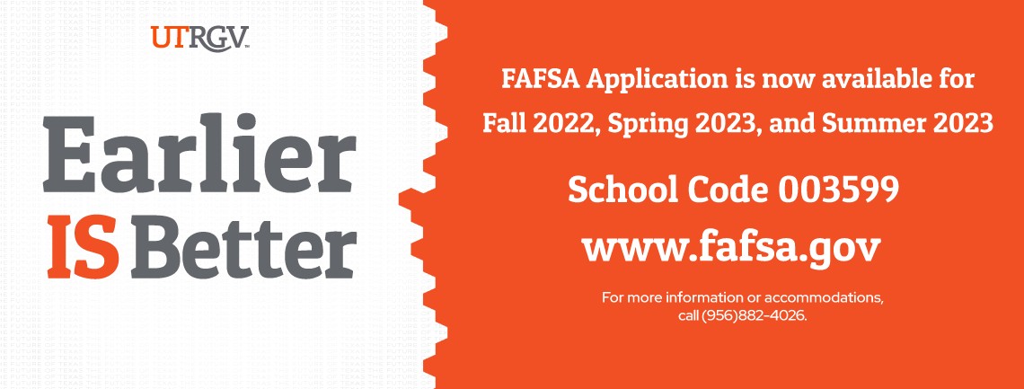 FAFSA application is now available for Fall 2022, Spring 2023, and Summer 2023 | School Code 003599 | www.fafsa.gov