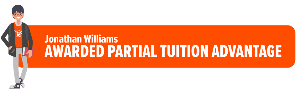 Jonathan Williams – Awarded Partial Tuition Advantage