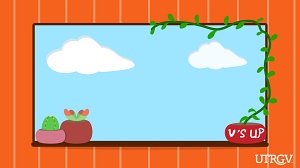 Zoom background window, pot with vine
