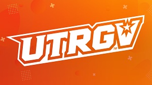 Zoom background UTRGV logo center slanted