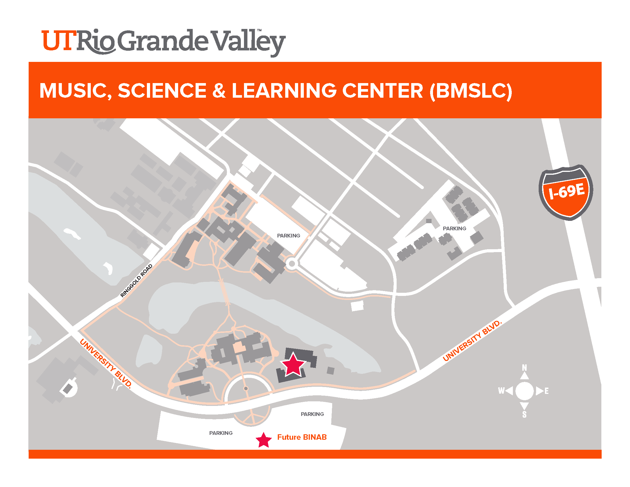 Music, Science & Learning Center- Brownsville Map