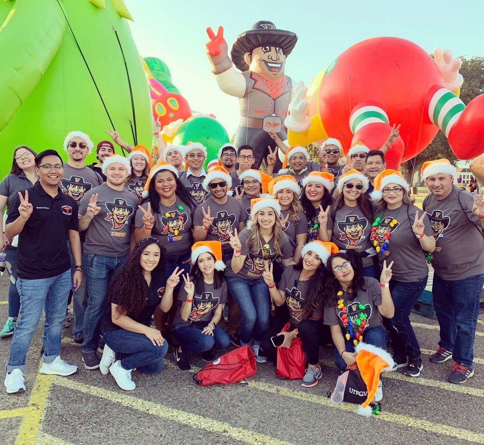 UTRGV participates on a community parade.