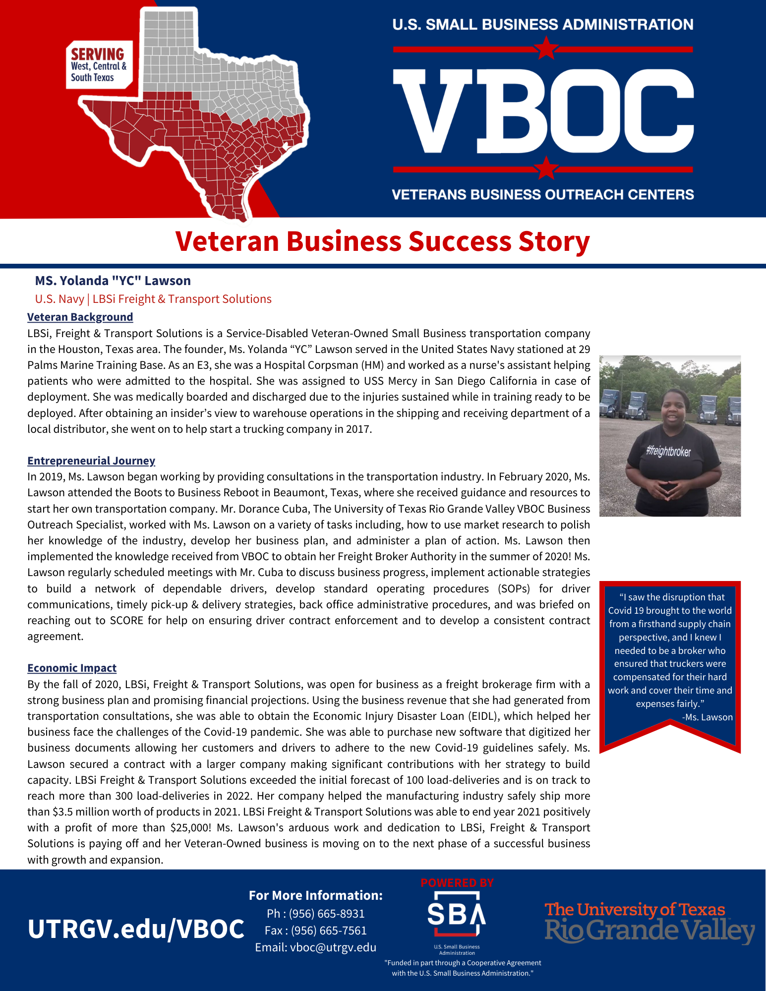 Success Story - Yolanda "YC" Lawson