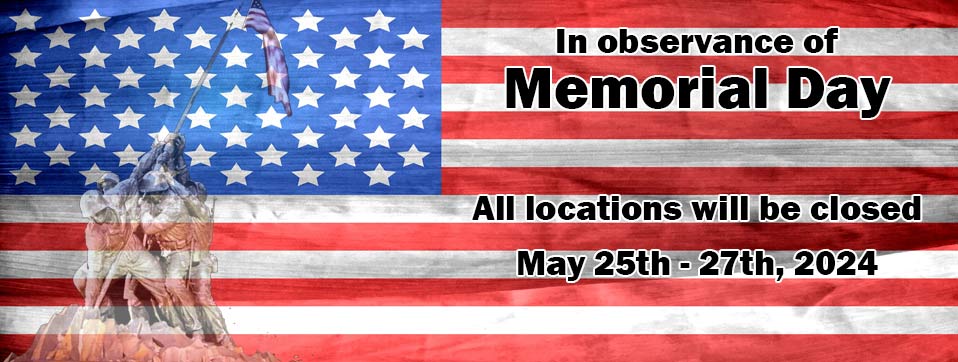 Library closed for Memorial Day weekend Page Banner 